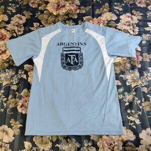 AFA Argentine Football Association Youth Large (L) Soccer Short Sleeve Shirt